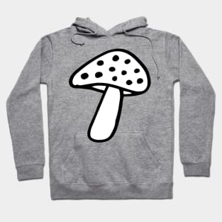 Forest Mushroom in Doodle Art Style Hoodie